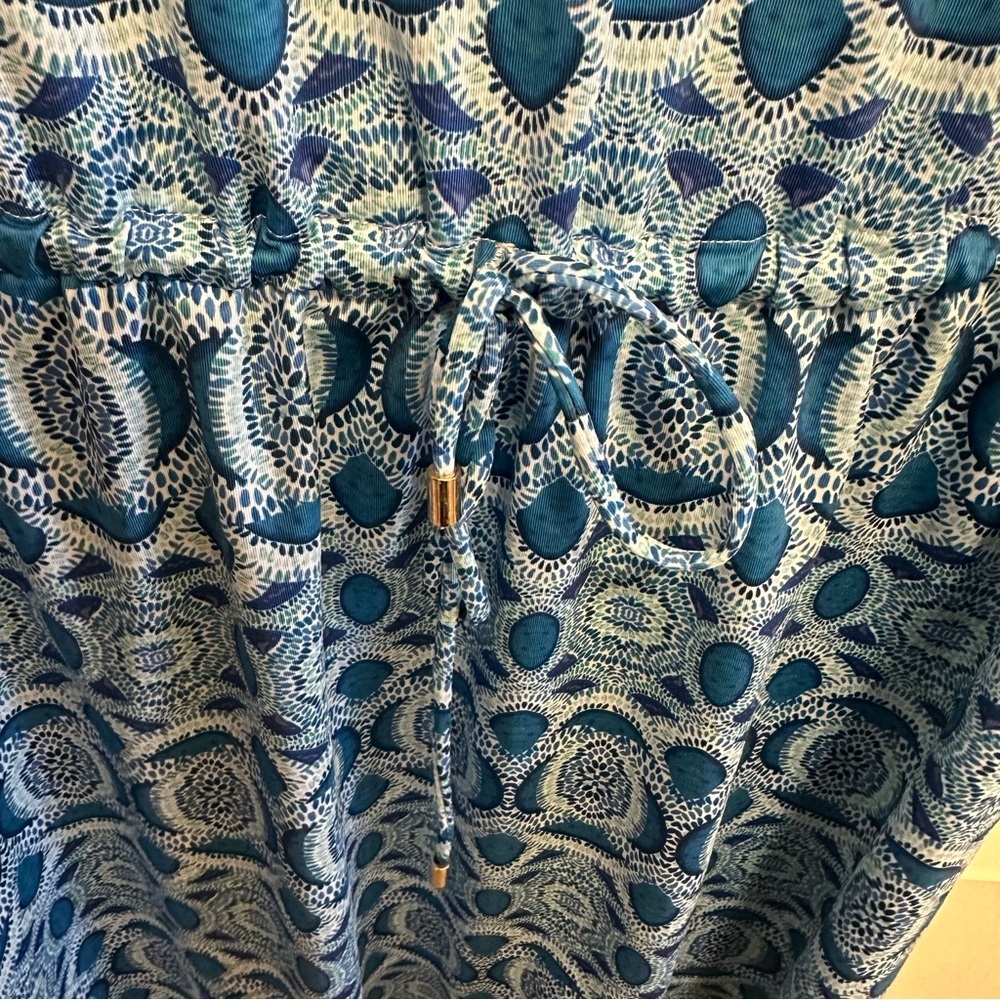 Cabana Life UPF 50+ Map Printed Drawstring Cover-up Dress Womens size medium - Picture 4 of 5